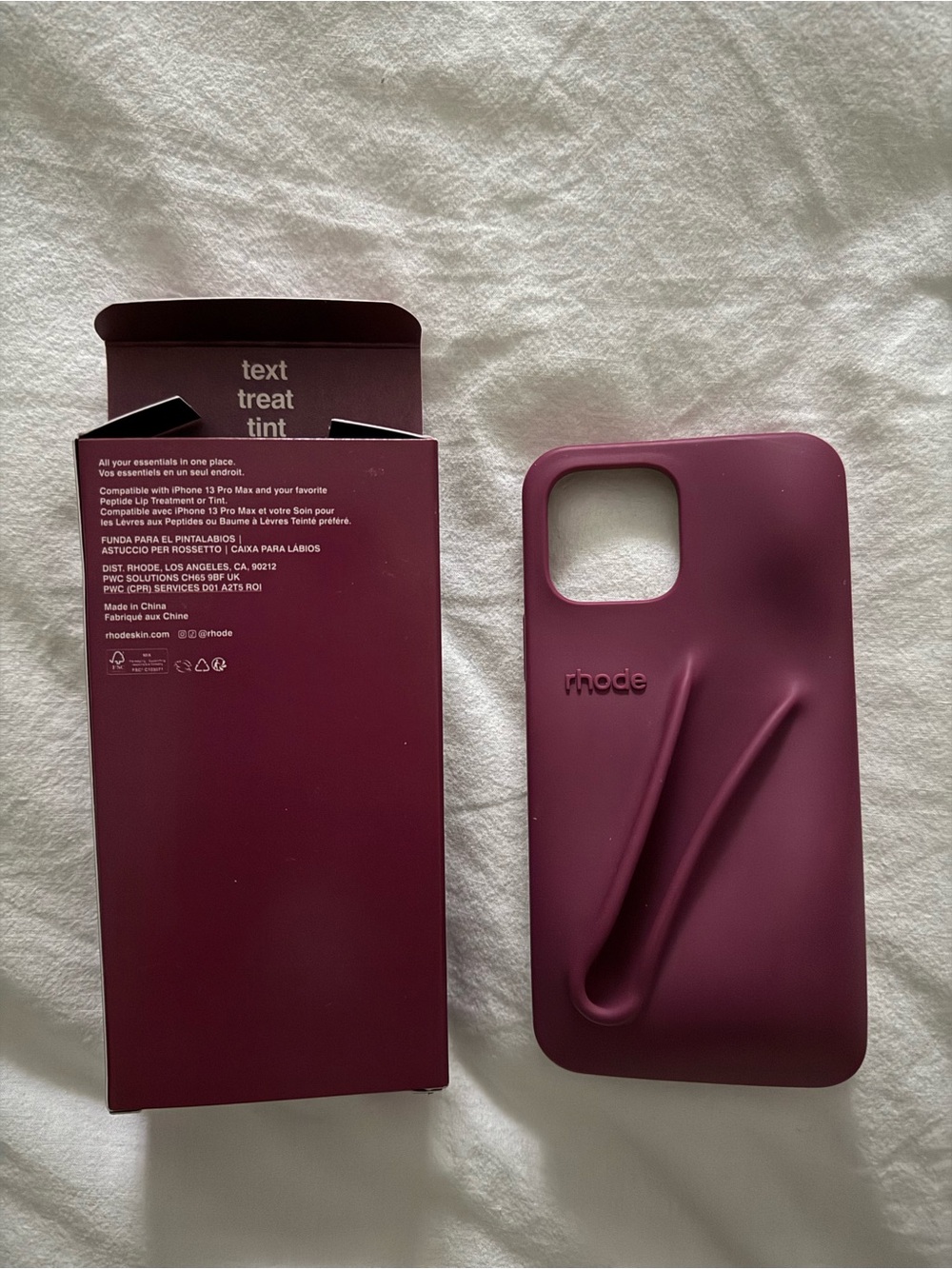 RHODE Raspberry Jelly iPhone Case - Deep Raspberry - Picture 2 of 4
